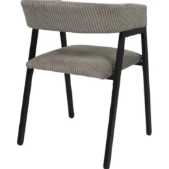 SCOTT FAUTEUIL DESIGN COTELE TAUPE