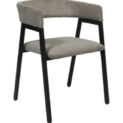 SCOTT FAUTEUIL DESIGN COTELE TAUPE