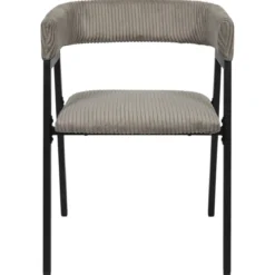 SCOTT FAUTEUIL DESIGN COTELE TAUPE