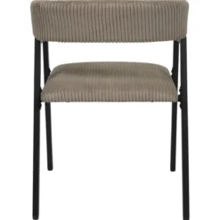 SCOTT FAUTEUIL DESIGN COTELE TAUPE