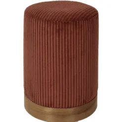 SCOTT POUF COTELE TERRACOTTA