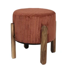 SCOTT TABOURET COTELE TERRACOTTA