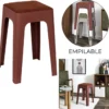 SCOTT TABOURET PP COTELE TERRACOTTA