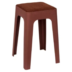SCOTT TABOURET PP COTELE TERRACOTTA
