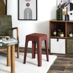 SCOTT TABOURET PP COTELE TERRACOTTA