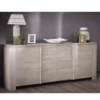 SEGUR ENFILADE 2PORTES 3 TIROIR CHENE CHAMPAGNE