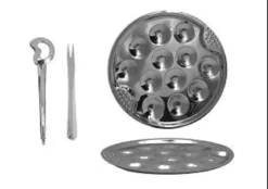 SERVICE A ESCARGOTS INOX 6 PERSONNES X18 PIECES