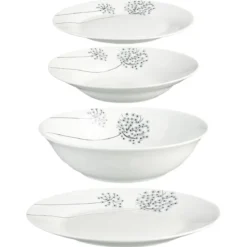 SERVICE 19PCS FLEUR LEGERE GRI