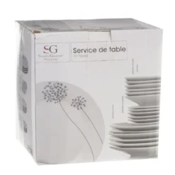 SERVICE 19PCS FLEUR LEGERE GRI