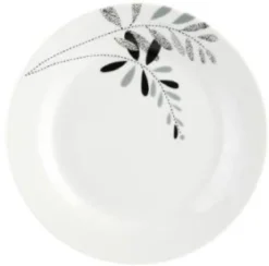 SERVICE 18 PIECES FLORAL GRIS