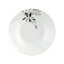 SERVICE 18 PIECES FLORAL GRIS