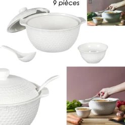 SERVICE SOUPE X9 PIECES