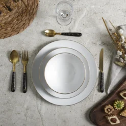 SERVICE TABLE PORCELAINE ERINA X12 PIECES