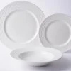 SERVICE VAISSELLE PALOMA BLANC X12 PIECES