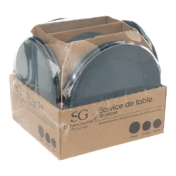 SERVICE VAISSELLE 18 PIECES COLORAMA BLEU