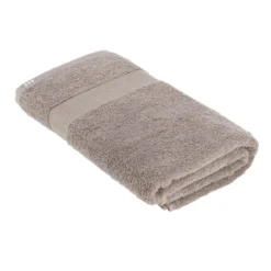 SERVIETTE BAIN 90X150CM COTON TAUPE
