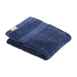 SERVIETTE INVITE 30X50CM COTON BLEU MARINE