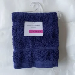 SERVIETTE TOILETTE 50X90CM BLEU