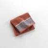SERVIETTE TOILETTE 50X90CM EPONGE JACQUARD TERRACOTTA