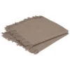 SERVIETTE COTON FRANGE MAHA GRIS 40X40CM X2 PIECES