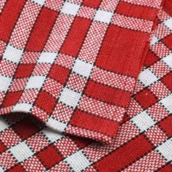 SERVIETTES DE TABLE 3 45X45 CM COTON TISSE TRADITIO ROUGE
