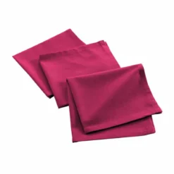3 SERVIETTES DE TABLE 40X40CM RECYCLE UNI FUCHSIA