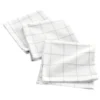 SERVIETTE TABLE X3 PCS 40X40CM COTON POLYESTER TISSE AXEL