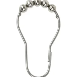 SET 12 ANNEAUX DE DOUCHE ACIER INOXYDABLE CHROME