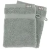 SET 2 GANTS TOILETTE 15X21CM COTON EUCALYPTUS