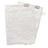 SET 2 GANTS TOILETTE 15X21CM COTON BLANC