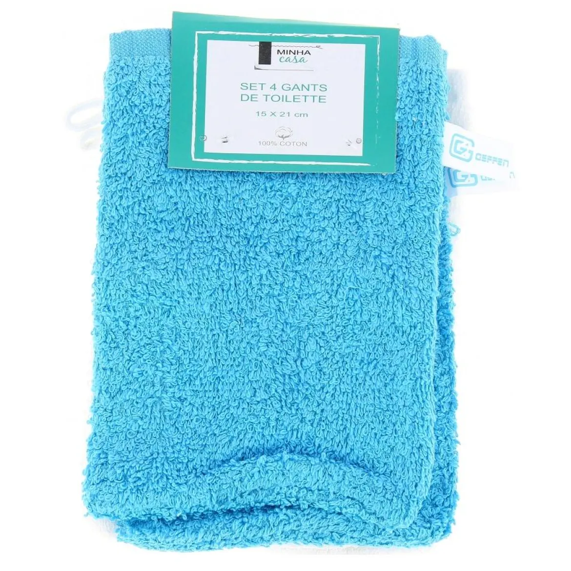 SET 4 GANTS TOILETTES 15X21CM