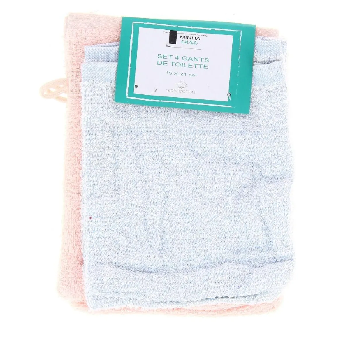 SET 4 GANTS TOILETTES 15X21CM