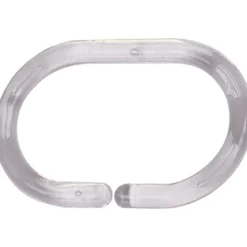 SET DE 12 ANNEAUX DE DOUCHE PS   TRANSPARENT