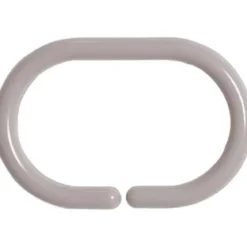 SET DE  12 ANNEAUX DE DOUCHE PS   TAUPE