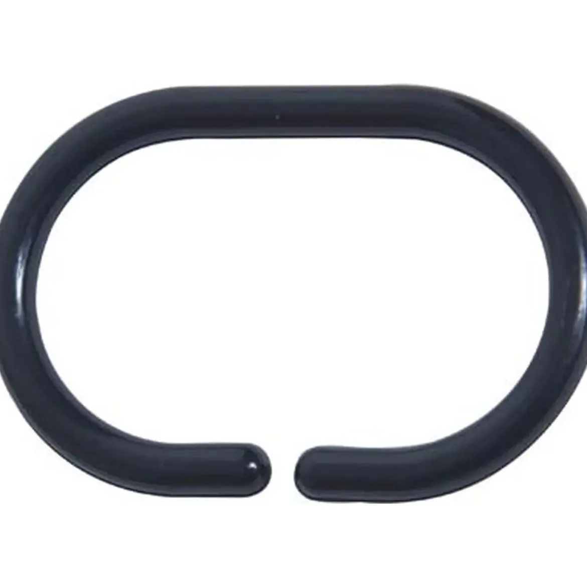 SET DE 12 ANNEAUX DE DOUCHE PP NOIR