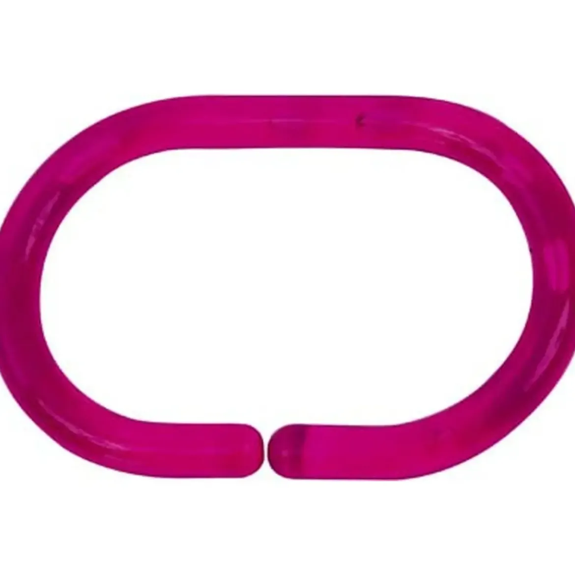 SET DE 12 ANNEAUX DE DOUCHE PS FUCHSIA TRANSLUCIDE