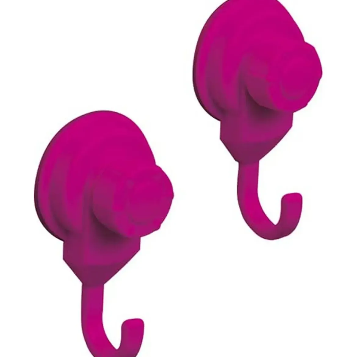 SET DE 2 CROCHETS PROMO PP SUR VENTOUSES FUCHSIA