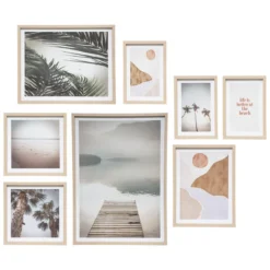 SET 8 AFFICHES CADRES PAYSAGE