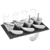 SET APERITIF ARDOISE 17 PIECES