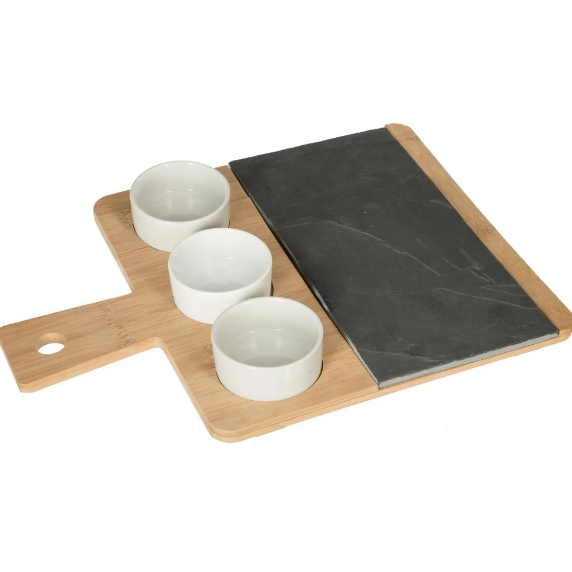 SET ARDOISE BAMBOU 4 PIECES