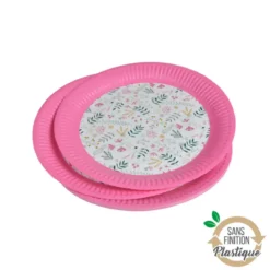 SET 10 ASSIETTES CARTON D.23CM HAPPY SPRING