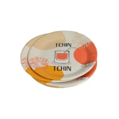 SET 10 ASSIETTES CARTON D.18CM TCHIN TCHIN
