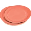 SET 20 ASSIETTES CARTON D.23CM TERRACOTTA