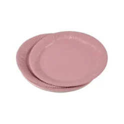 SET 20 ASSIETTES RONDE CARTON D.18CM BLUSH