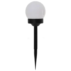 SET 4 BALISES SOLAIRES LUMIERE BLANCHE H.34CM