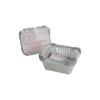 SET 10 BARQUETTES ALUMINIUM 0.5L 15X12X5CM