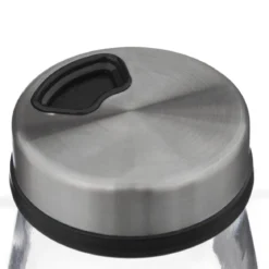 SET 3 BOCAUX EPICES VERRE ET INOX