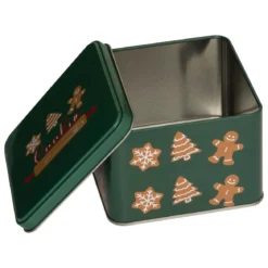 SET 3 BOITES METAL CARRE NOEL