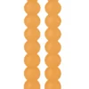 SET 2 BOUGIES BOULES CHANDELLES JAUNE 3.5X23CM