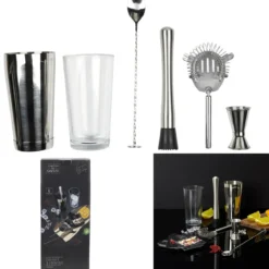 SET COCKTAIL 5 ACCESSOIRES ET 50 RECETTES
